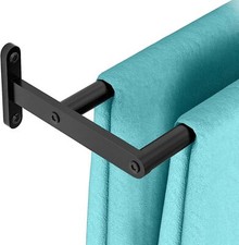24" Double Towel Bar Rack for Bathroom Shower Room Wall Mount Bath Tower Holder