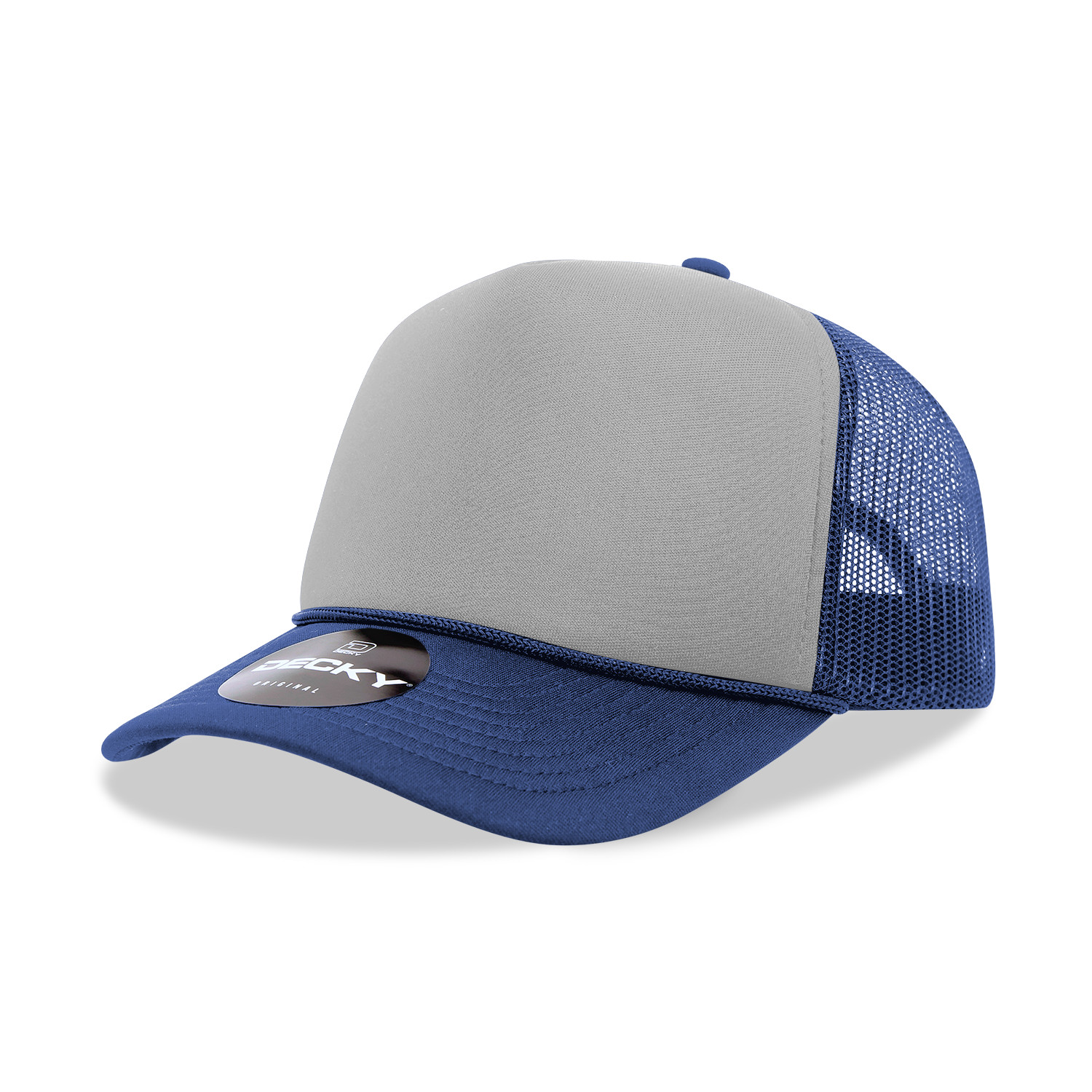 Decky 5 Panel High Profile Structured Two Tone Foam Trucker 