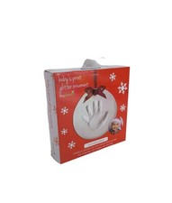 Tiny Ideas Baby's Print Glitter Ornament Hand or Foot No Mess No Mixing New