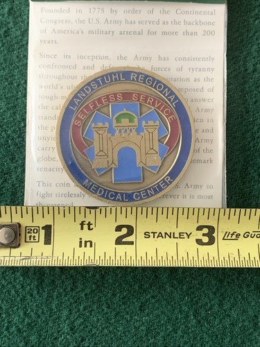 LANDSTUHL MEDICAL CENTER Germany Challenge Coin Token Selfless Service - Picture 5 of 5