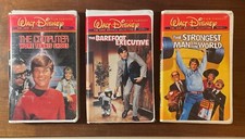 Walt Disney Film Classics VHS Lot Of 3 From The Kurt Russell Collection