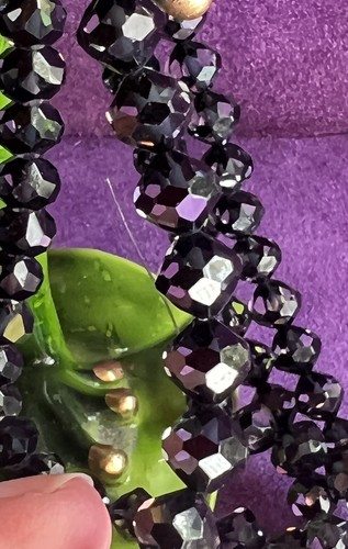 SWAROVSKI COSMO JET ROTONDO 8 mm ~ VINTAGE/NUOVO ~ SPLENDIDA PERLINA A CONTRASTO ~ 12 PZ - Foto 5 di 10