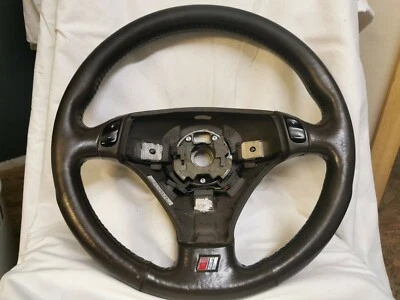 Leder Lenkrad Audi A4 A6 A3 A2 3 Speichen braun S-line schaltwippen (L6)  - Bild 1 von 4