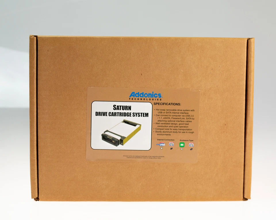 Addonics Hot-Swap Wechselrahmen 5,25" HDD 3,5" Festplatte Firewire eSATA USB 5V - Image 2 of 4