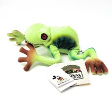 Disney Bright Green Frog Bean Bag Beanie from Animal Kingdom Safari NWT
