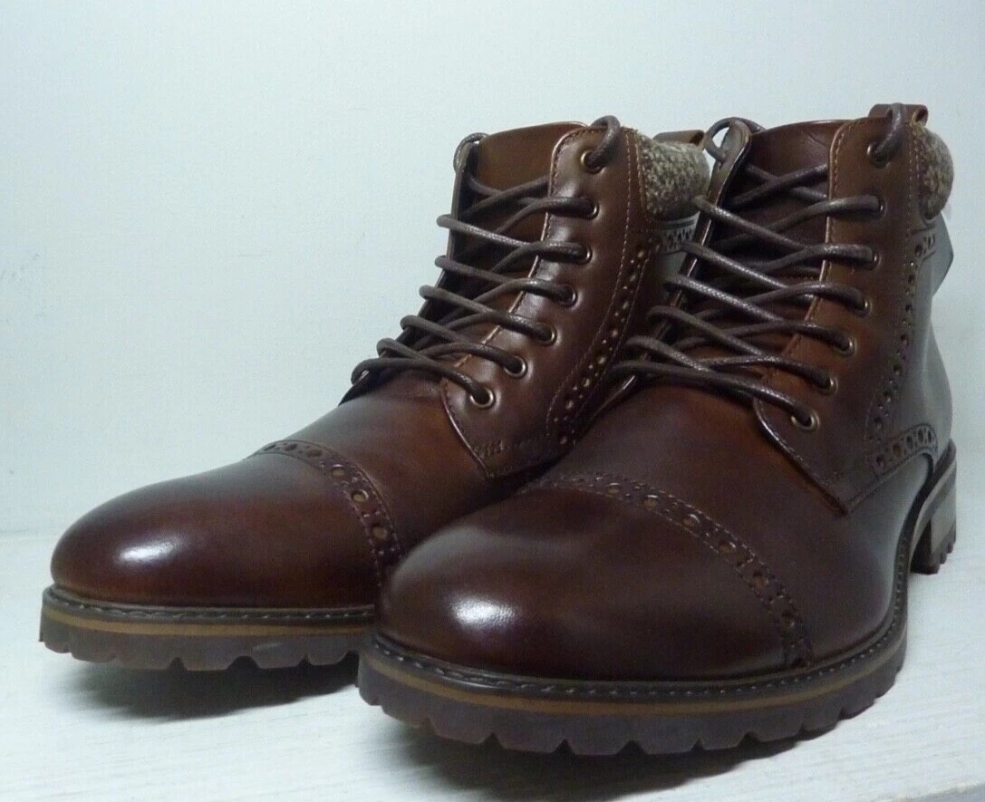 La Milano Mens Winter Ankle Dress Boots Slip on Monk Strap Buckle