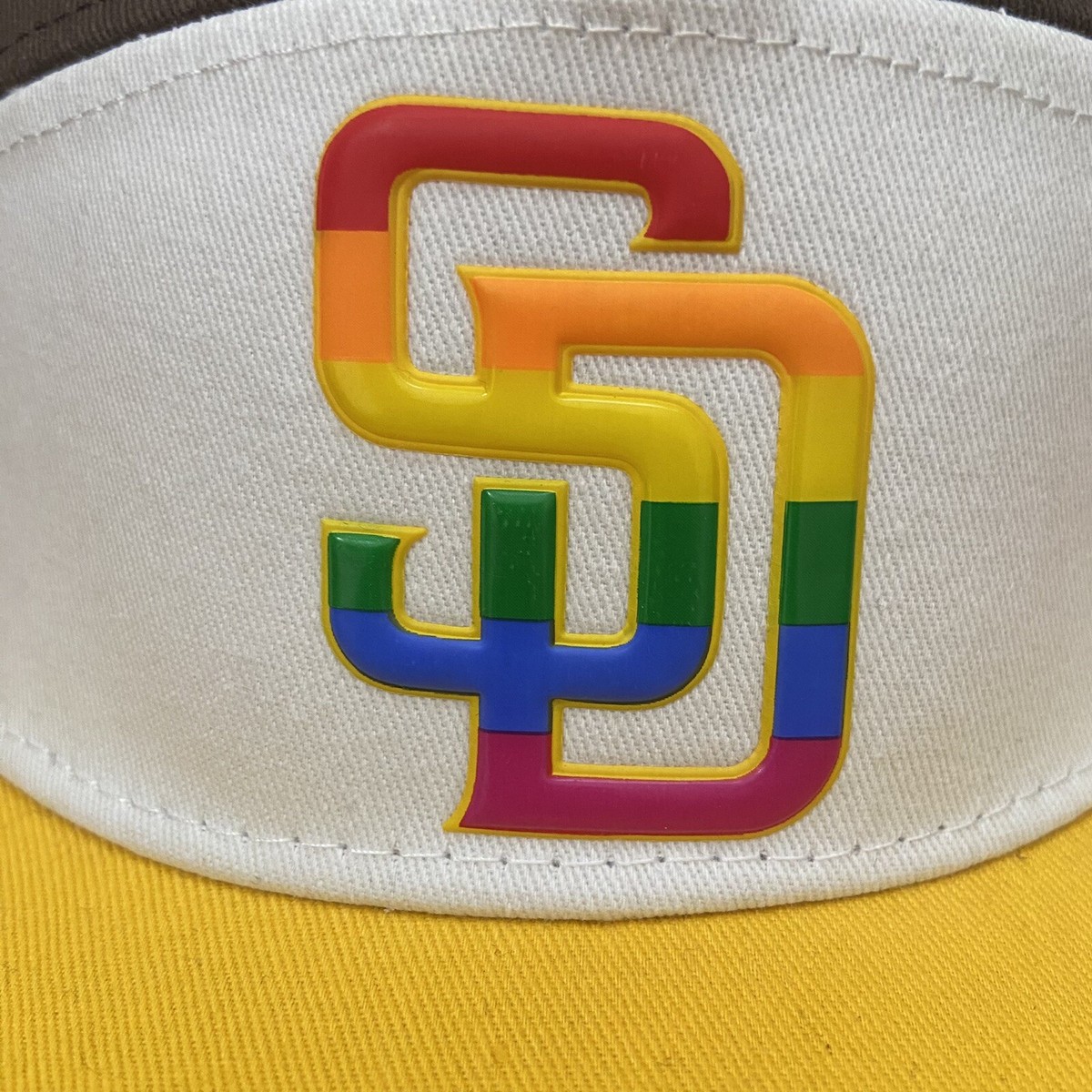 NWOT MLB Adult San Diego Padres Pride Logo 2021 Promo Snap  display picture 1