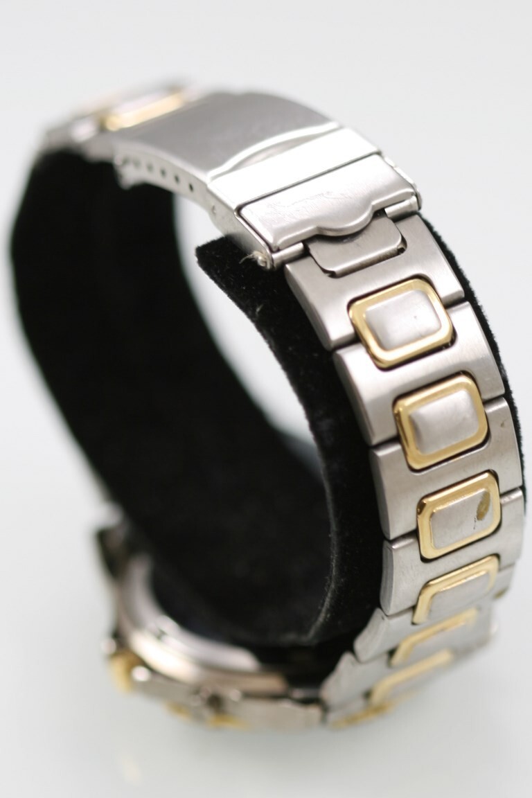 Relic Men Watch Stainless Silver Gold 30m Battery Alarm  display picture 2