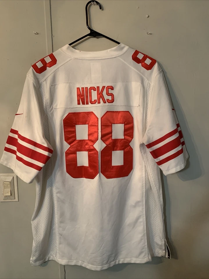 Camiseta Nike NFL New York Giants Talla L Sobre el Campo Blanca Y Roja (fuera) Camiseta de Juego Foto 2 de 4