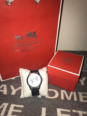 ?% Authentic Black Coach Rubber Watch 100% Authentic Coach Black Rubber Watch | eBay main image 3
