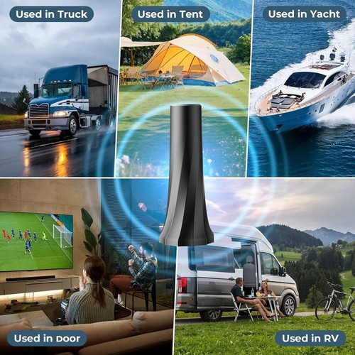 TV Antenna for Smart TV, TV Antenna Indoor Outdoor, Long Range Reception HD Ante - Afbeelding 6 van 7