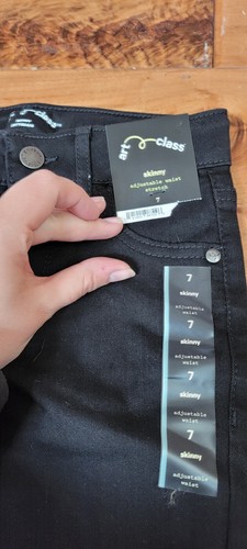 Art Class Boys Youth Kids Pants 7 NWT Skinny Black - Picture 3 of 5