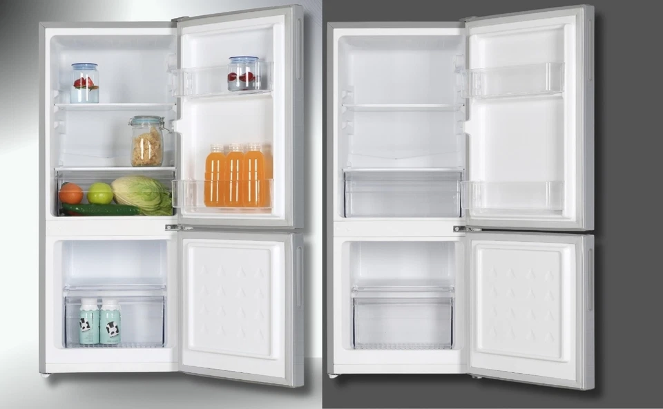 PKM Kühlgefrierkombination KHKG117ES 117 Liter Nutzinhalt, Silber, Nur 39 dB  - Bild 4 von 4