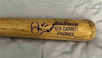 RARE 1996 Ken Caminiti GAME USED Signed Autograph Bat Barrel San Diego Padres 🔥 - Image 1 of 4