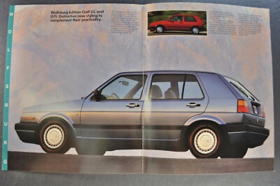 1990 Volkswagen Golf/GTi Wolfsburg Edition Sedan Brochure