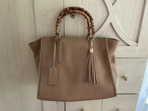 HALLHUBER HANDTASCHE, beige, Fakeleder, Topzustand