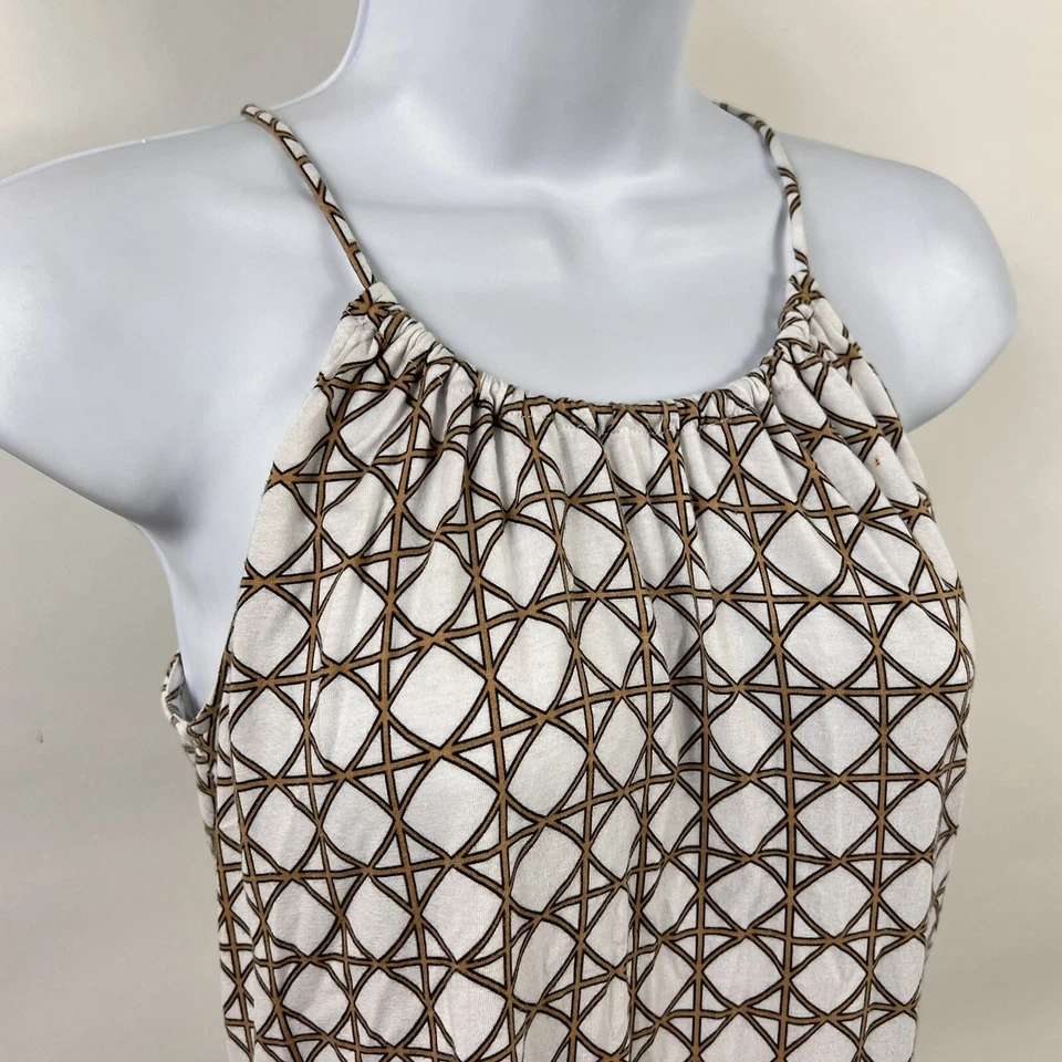 Banana Republic Tank Top Women's XS Draped Spaghetti Strap White Stretch Casual - Image 2 of 4