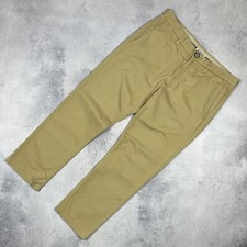 Designer Acne Studios Roc Twill Chino Pants Beige Size 52 Large Luxury Men s