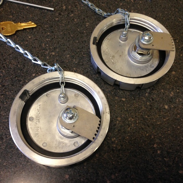 Pair of Kenworth T660 Locking Fuel Caps Ships for sale online eBay