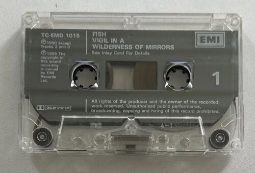 Fish - Vigil In A Wilderness Of Mirrors - Cassette Tape Rock Ex / Mint - Picture 6 of 7