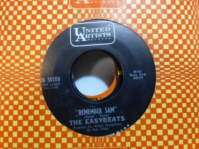EASYBEATS FALLING OFF THE EDGE OF THE WORLD & REMEMBER SAM    NEAR MINT 45