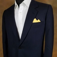 100% Cotton Pre-Folded Pocket Square Handkerchief Insert - 2 Point Reversible