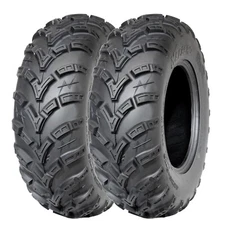 Set Of 2 25x8-12 25x8x12 ATV Tires Trail Sand Mud All Terrain UTV Off-Road 6Ply