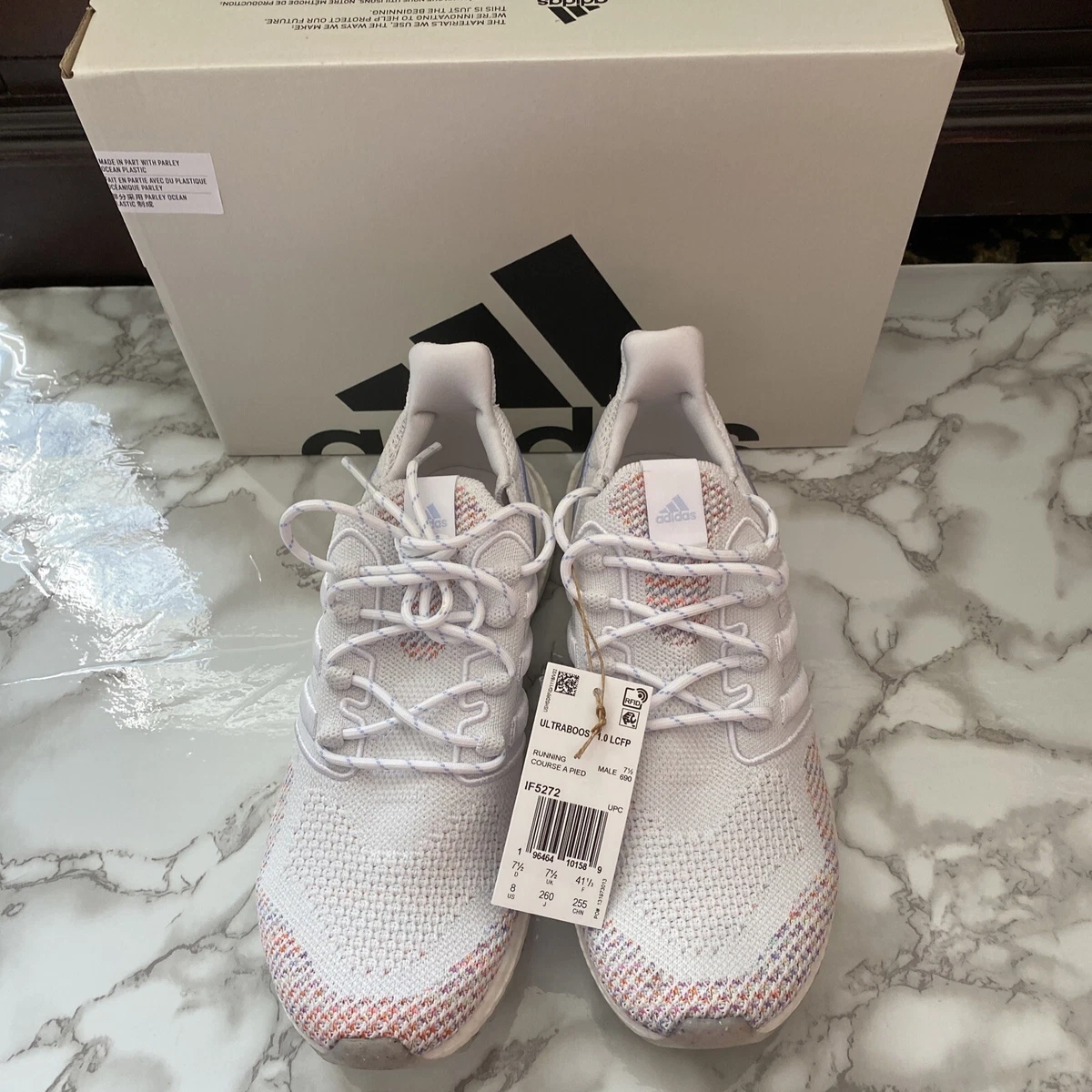 Adidas UltraBoost 1.0 White Blue Dawn Pink for sale | eBay display picture 2