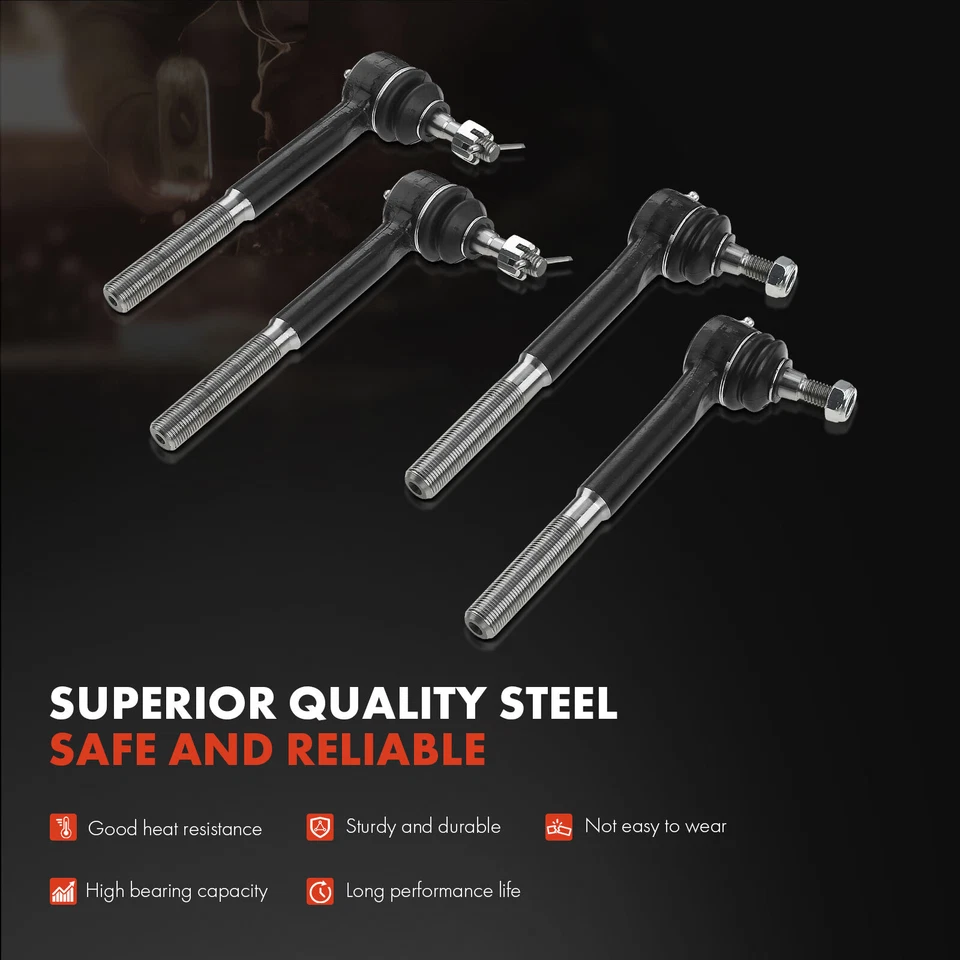 8x Extremo de varilla de amarre delantero y rótula para Chevrolet K2500 K2500 Suburban GMC Yukon Foto 3 de 4