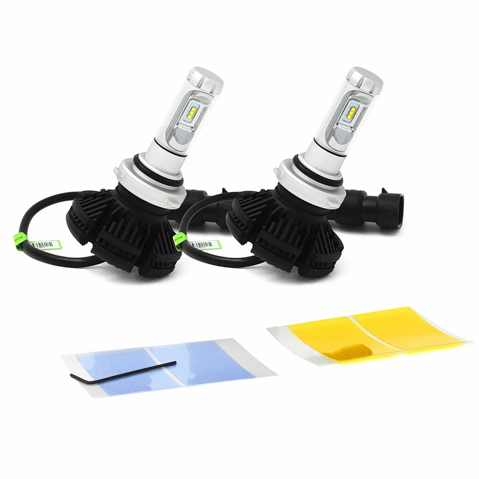 Alla Lighting LED 9006 车头灯灯泡,含三色选项,白色黄色 — 第 3/4 张图片