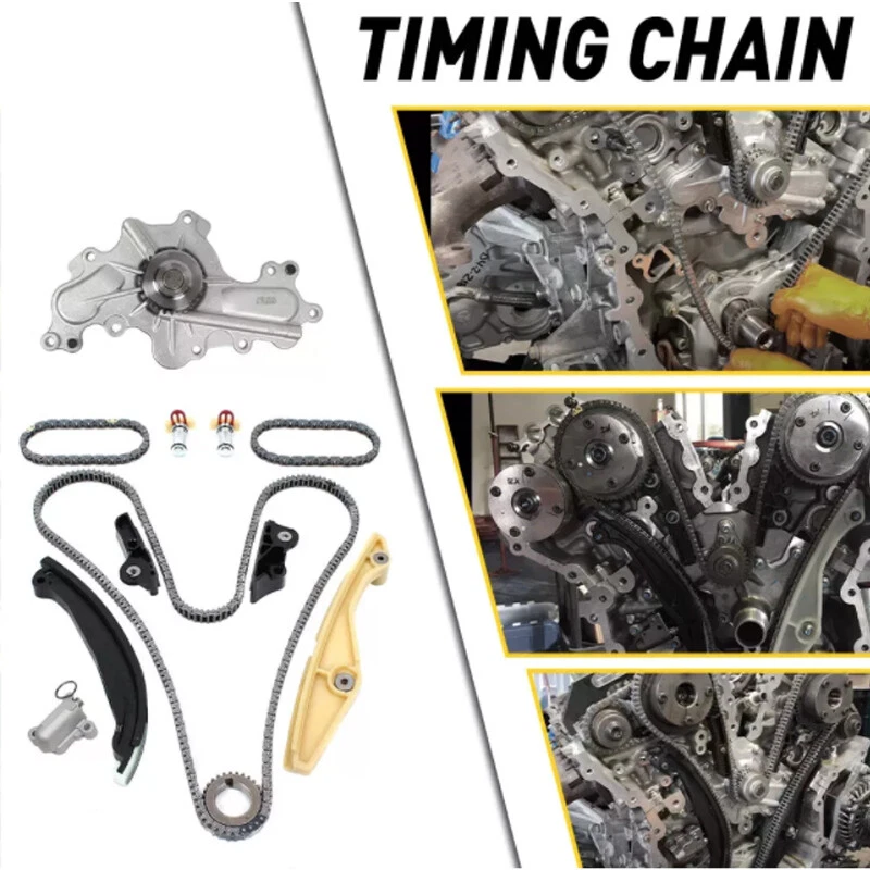 Kit de cadena de distribución bomba de agua para Ford Edge Taurus Lincoln MKS MKX 13-17 3,7 L Foto 3 de 4
