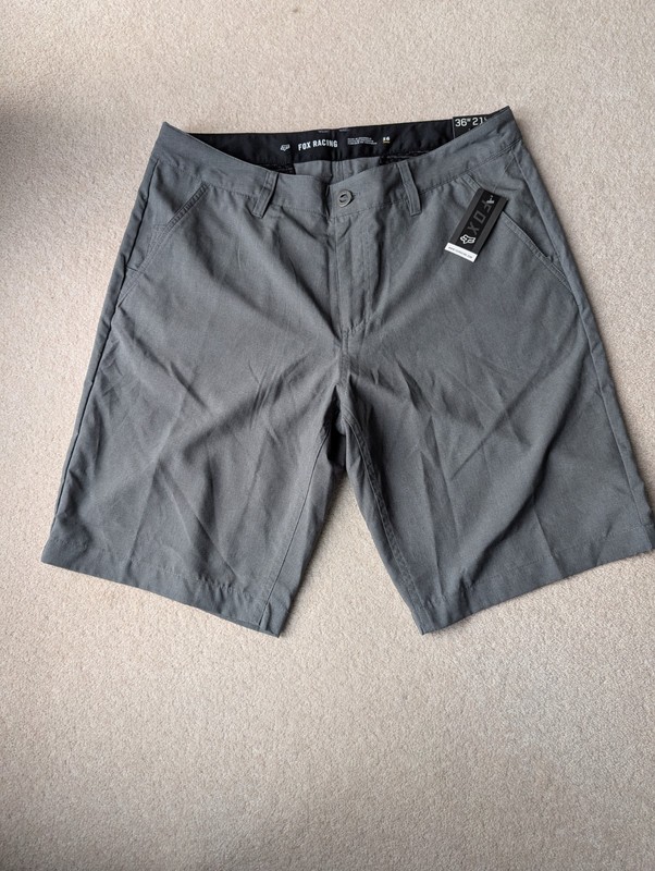Fox Racing MTB Mens Essex Tech Shorts 2.0 Grey Brand New With Tags Size 36