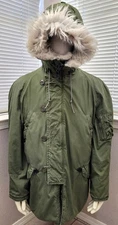 USAF Vintage'95 Heavy N-3B Extreme Cold Weather(ECW) Parka "Snorkel Parka" LARGE