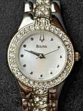 New BULOVA Woman’s Watch Mother of Pearl Quartz PARTS / REPAIR C6691004 1560736