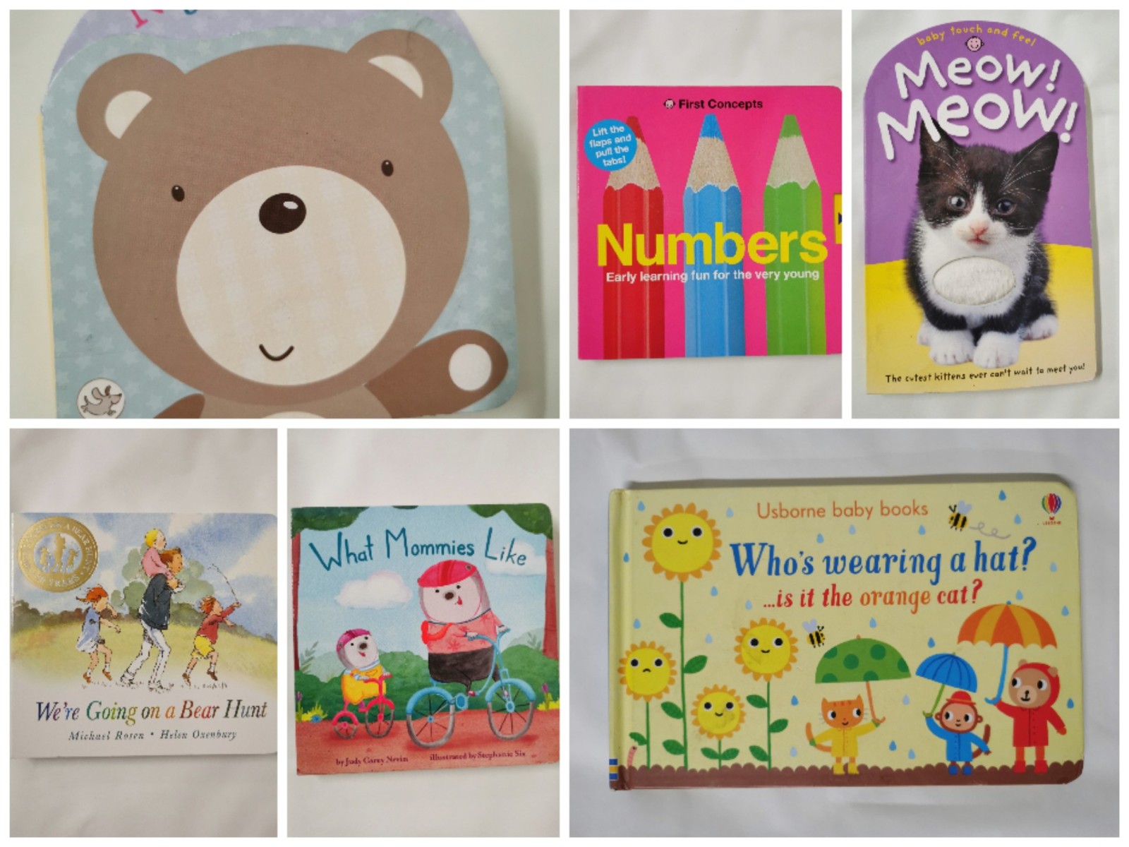 6 Babies Picture Board Books for Babies & Toddlers Early Readers