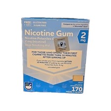 Nicotine Gum Quit Smoking Aid 2mg 170ct Original EXP 02/2026 NEW 