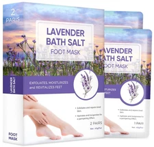 Foot Peel Mask, Lavender Mask Natural Exfoliator for Dry Dead Skin,... 