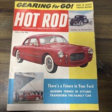 Original Hot Rod March 1954 Scta Nhra Drag Racing V8 Model A Ford Socal Customs