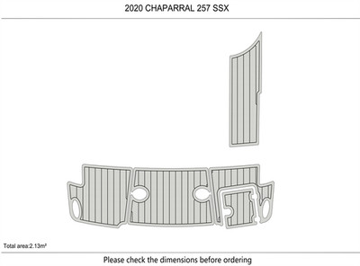 2020 Chaparral 257 SSX DuraEVA Boat flooring