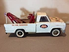 1960s TONKA  AAA Wrecker Pressed Steel White Service Tow Truck toy