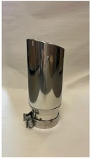 3.5 In - 5 Out - 12 Double Wall Slash Cut Tip Polished