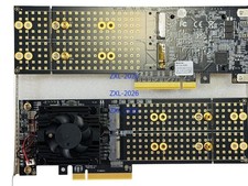 PLX8747 PCIe 3.0 X8 To 4 M.2 NVMe 4X M.2 SSD Adapter Direct Mode ZFS TrueNAS US