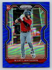 2021 Panini Prizm Prizms Blue #84 Wyatt Mathisen (ref 199282)