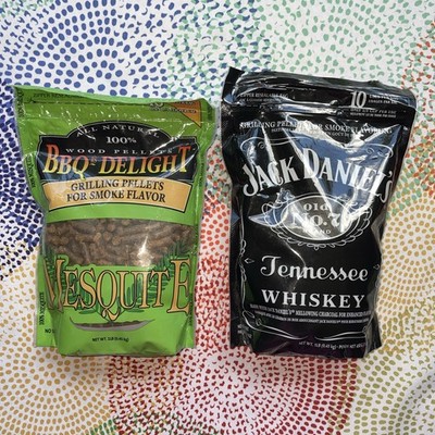 Grill Pellets Jack Daniel s & Mesquite Set Of 2 Bags Brand New Smoke Flavor 
