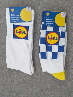 #ad 2 Pairs Lidl Sports Socks Brand New Size 9 11.5 Unisex Summer Holiday Festival GBP 14.99