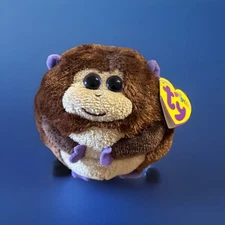Ty Beanie Ballz Bananas the Monkey, LNWT Aug 12