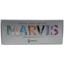 Marvis Toothpaste Flavor Collection Gift Set - Pack of 7 Minis/Travel Size