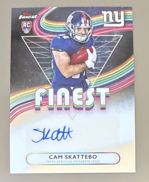 2025 Topps Finest - Rookie Finest Autographs Cam Skattebo #RFA-CS