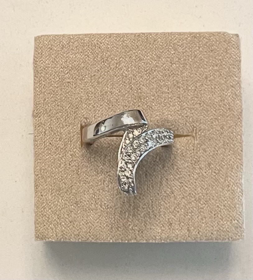 CAMROSE & KROSS JACQUELINE KENNEDY JBK SIMULATED DIAMOND RING SIZE 7.5 ~ NIB