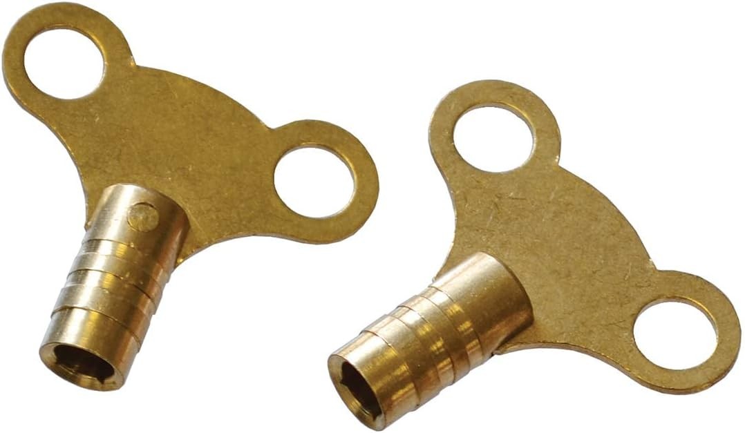 Faithfull FAIRADKEY Brass Radiator Keys Pack of 2